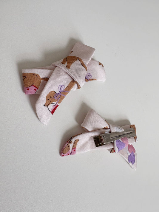 Puppy Love Letters | Bamboo Clip Bows