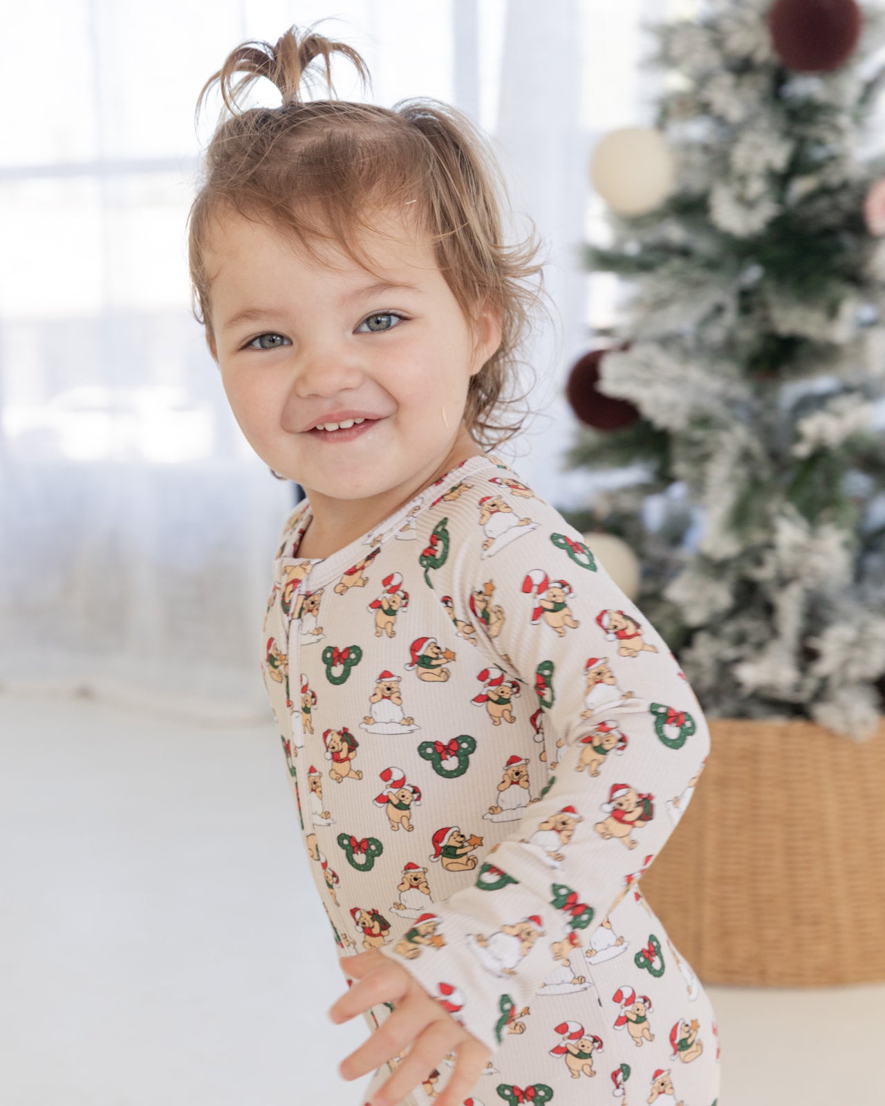 Pooh (Ribbed) | Bamboo Zipper Pajamas
