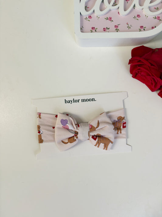 Puppy Love Letters | Bamboo Head Wrap