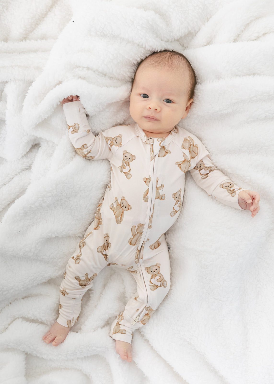 Valentine Bears | Bamboo Zip Pajamas