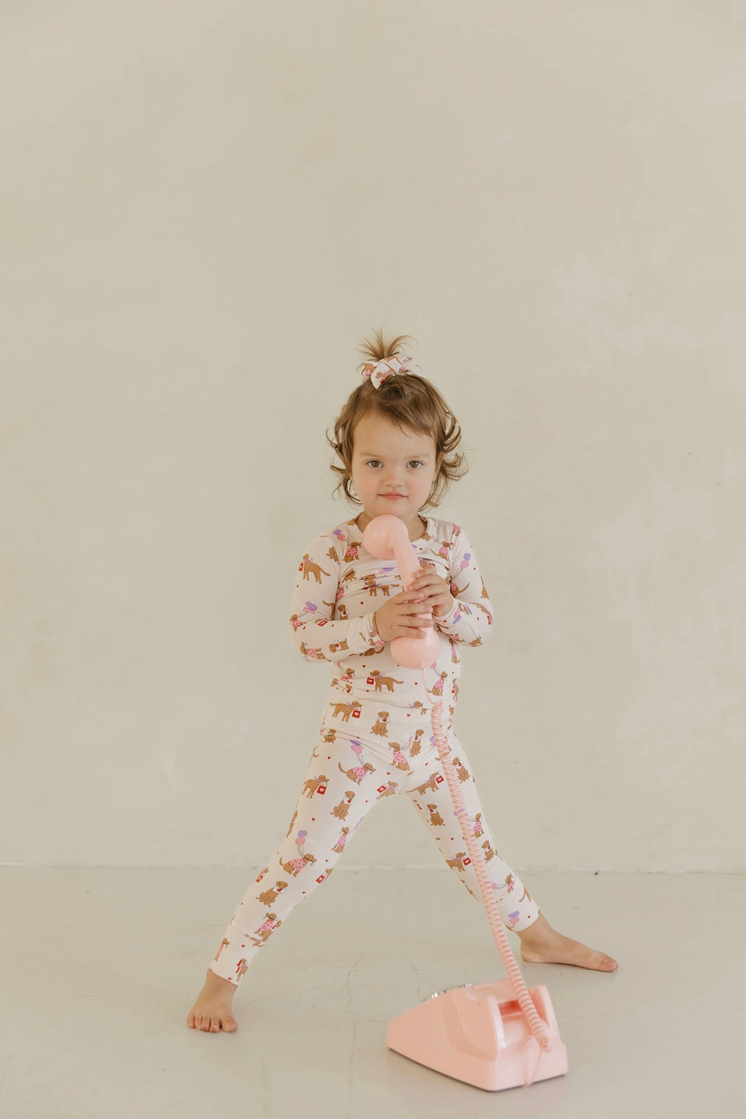 Puppy Love Letters | Bamboo Two Piece Pajamas