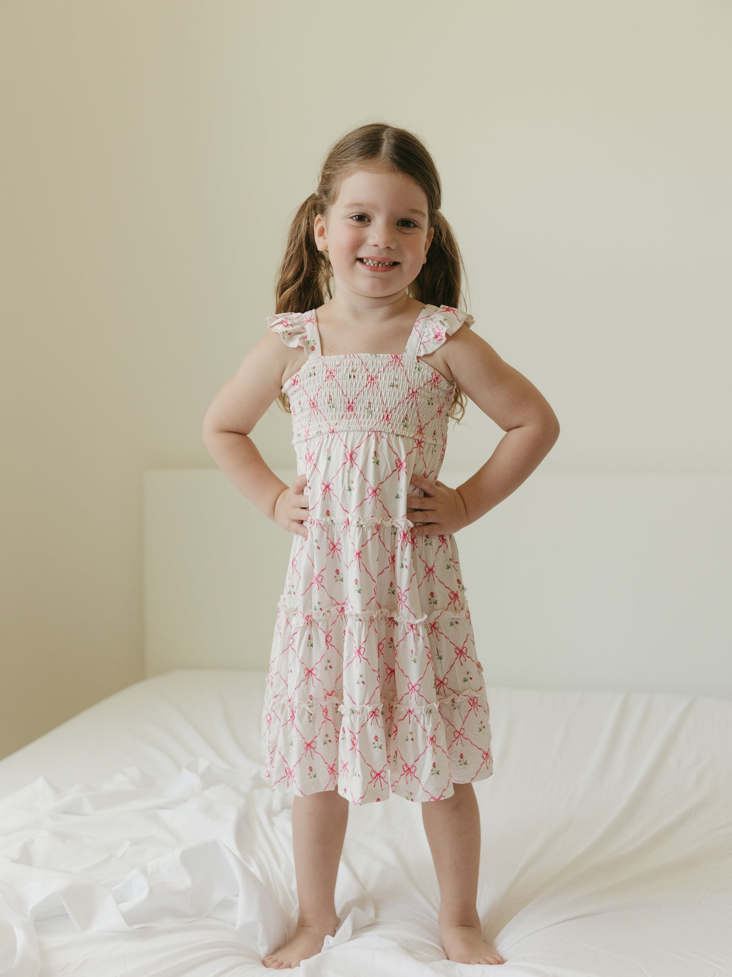 Berry Darling | Smocked Twirl Dress