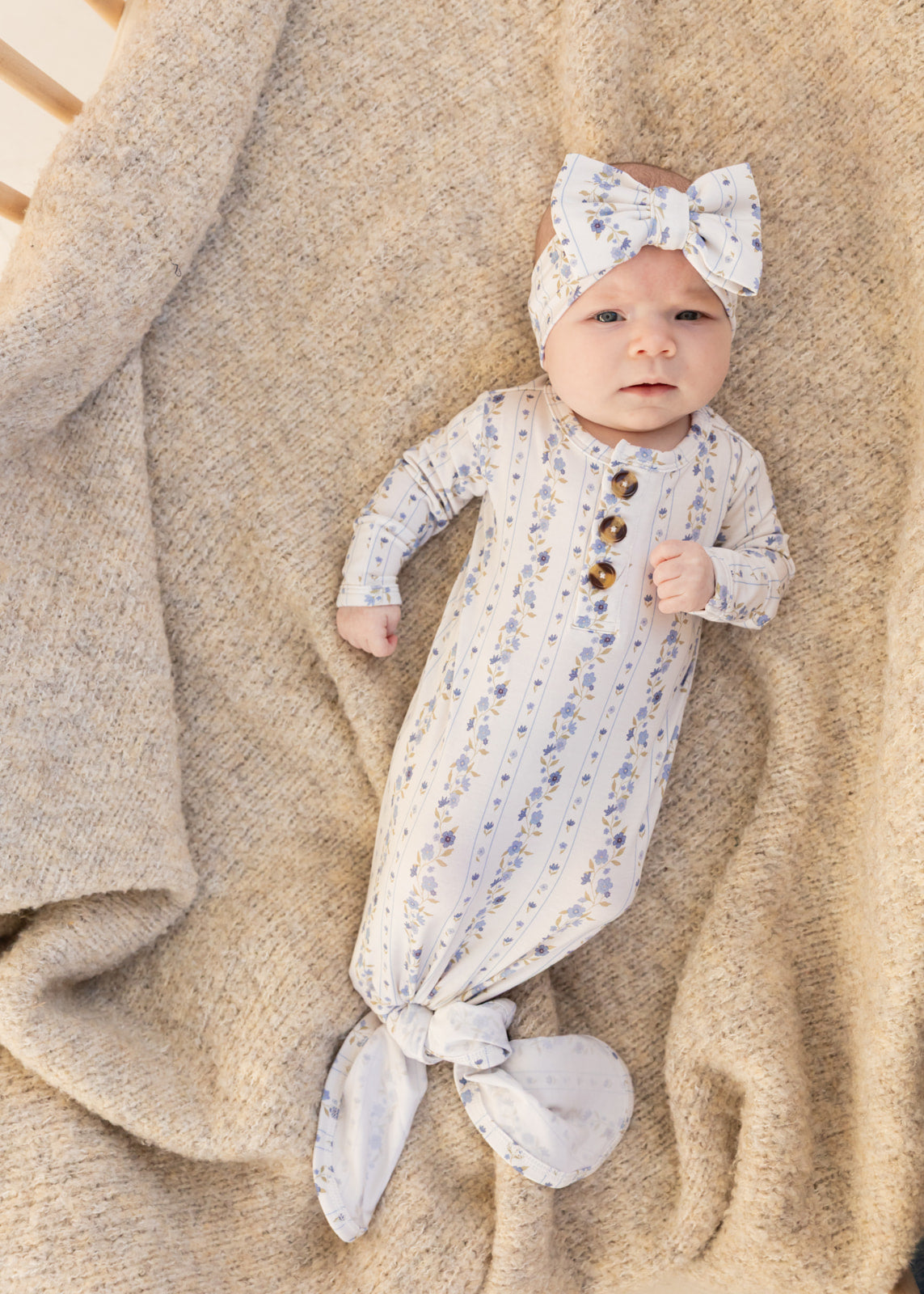 Winter Bloom | Bamboo Knotted Gown