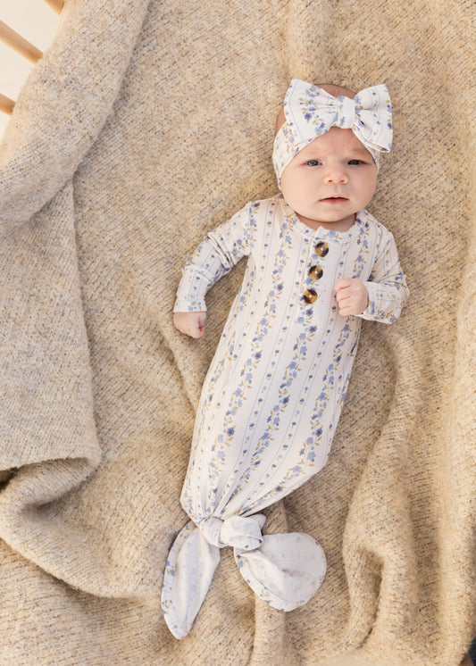 Winter Bloom | Bamboo Knotted Gown