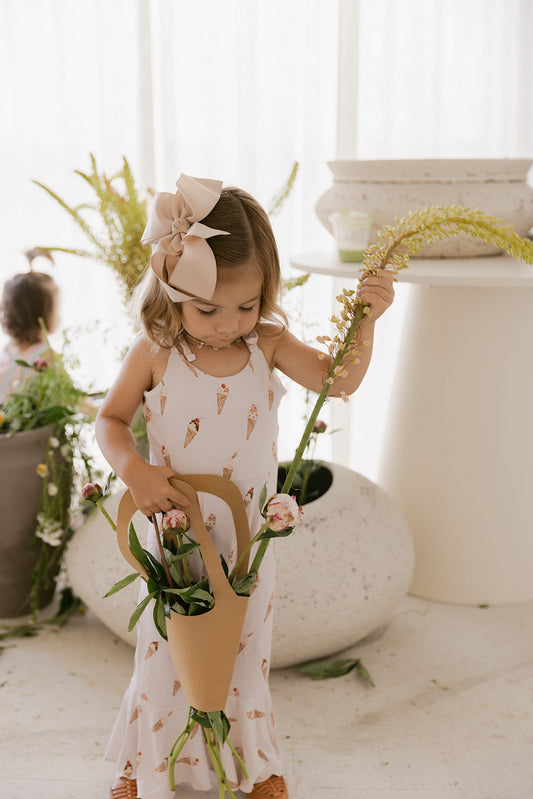 Ice Cream Dreams (Ribbed)| Bell Romper