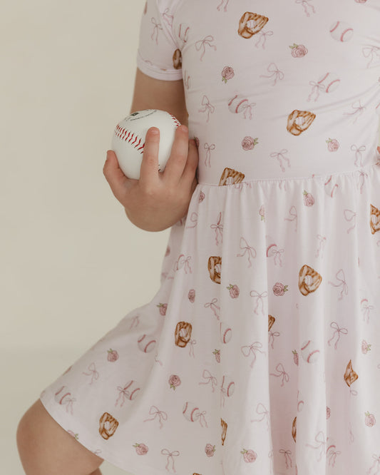 Pink Baseball | Twirl Dress