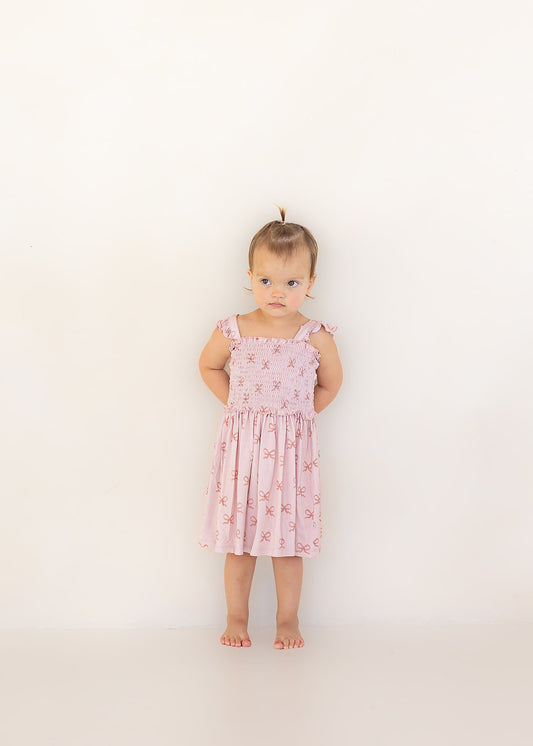 Bow | Bamboo Smocked Dress