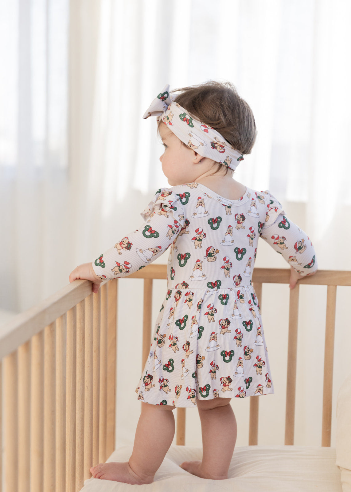 Pooh (Ribbed) | Bamboo Twirl Dress with Bodysuit