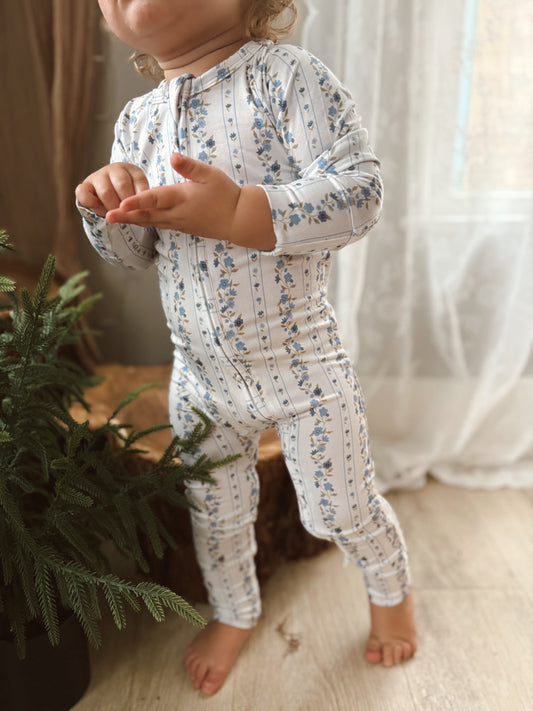 Winter Bloom | Bamboo Zipper Pajamas