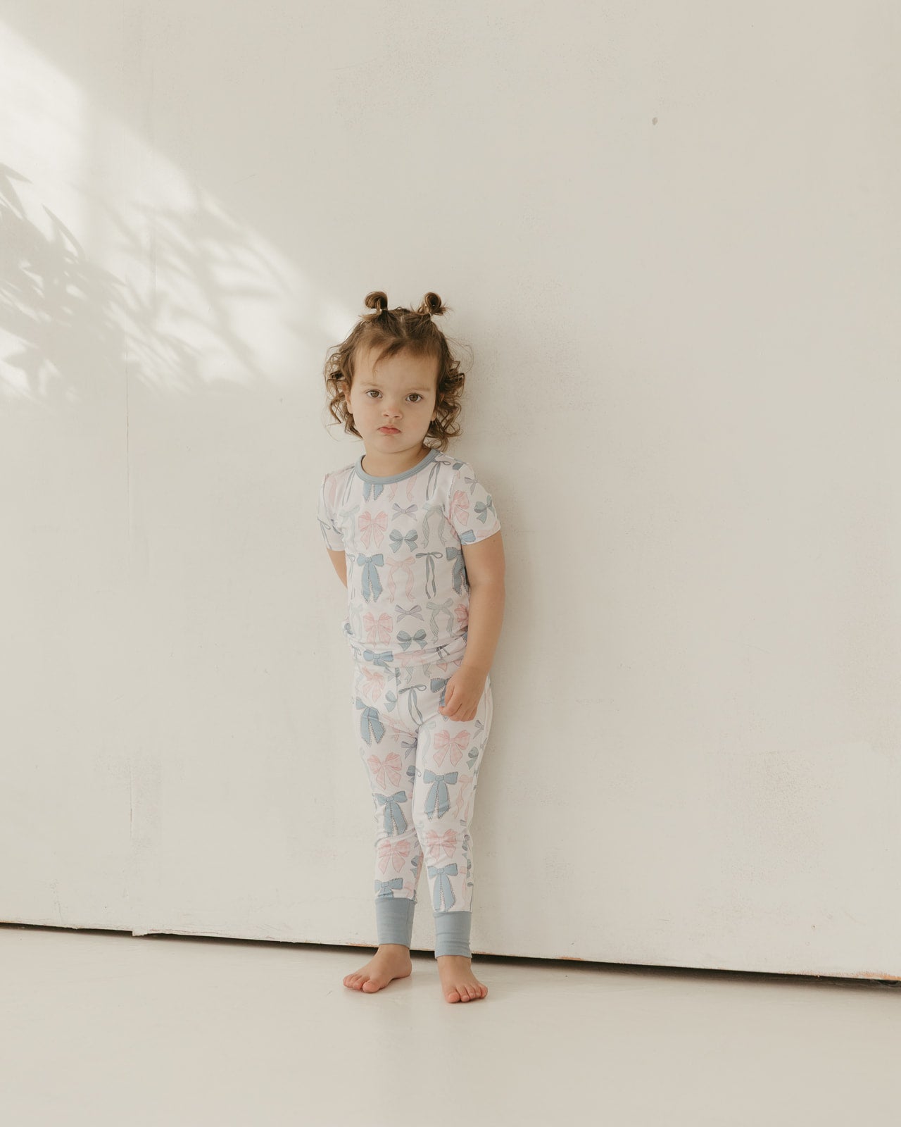 Cotton Candy Bows | Bamboo Short Sleeve Pajamas