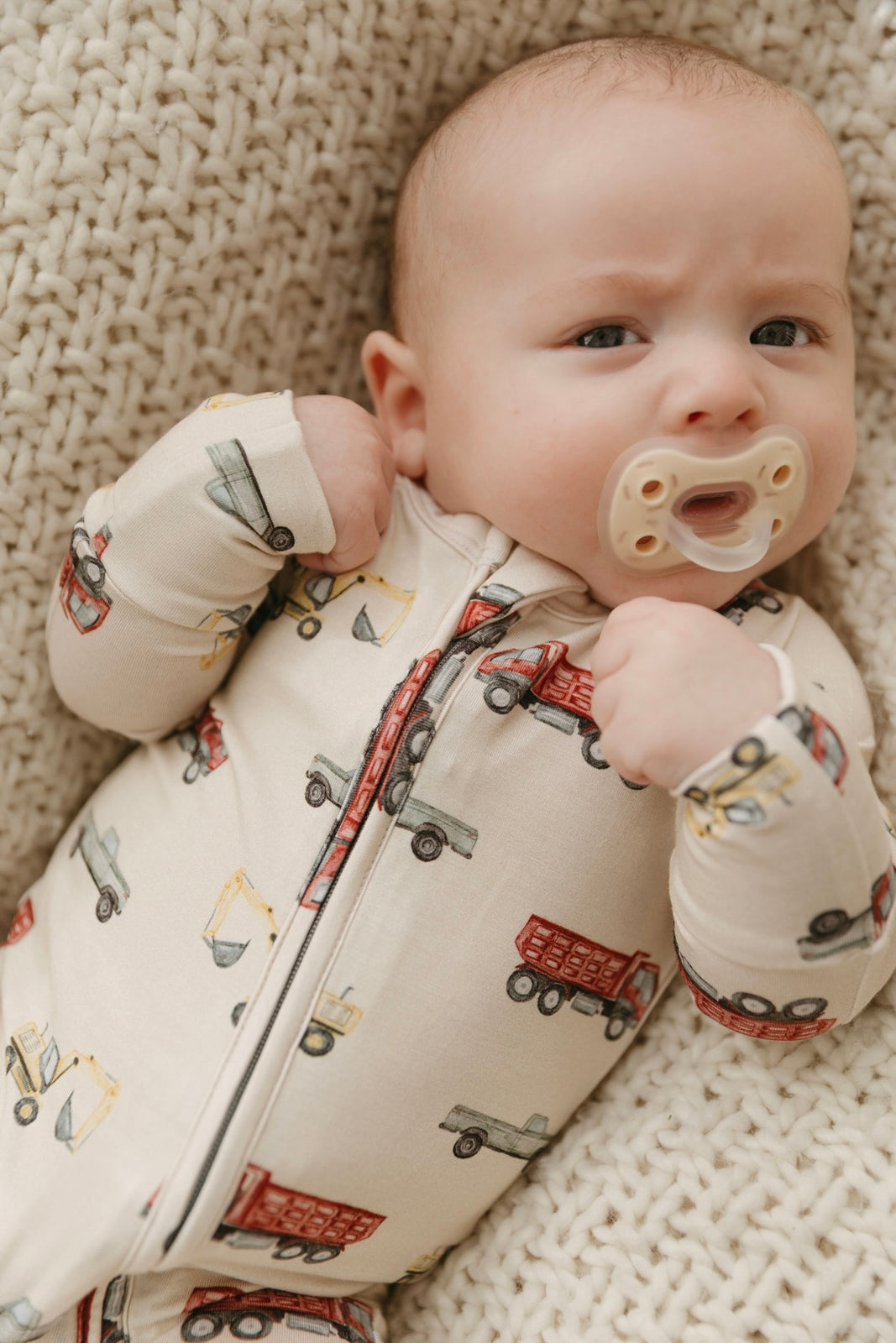 Truckin | Bamboo Zipper Pajamas