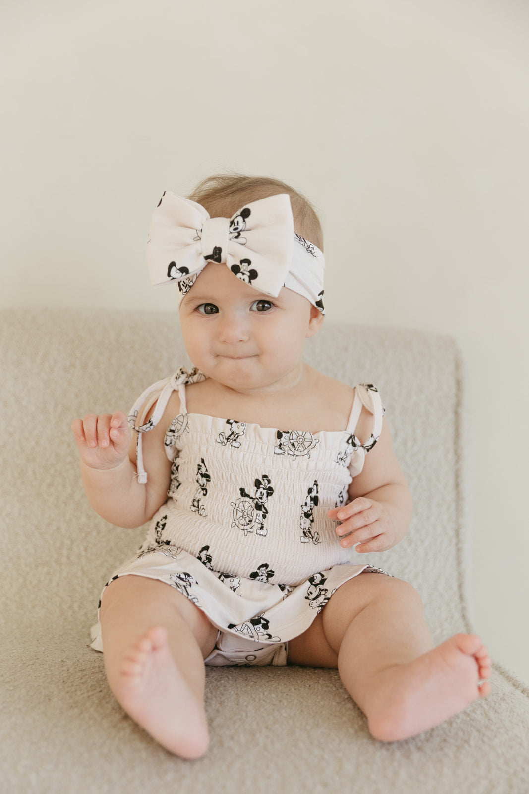 Steamboat Willie | Smocked Bodysuit Dress