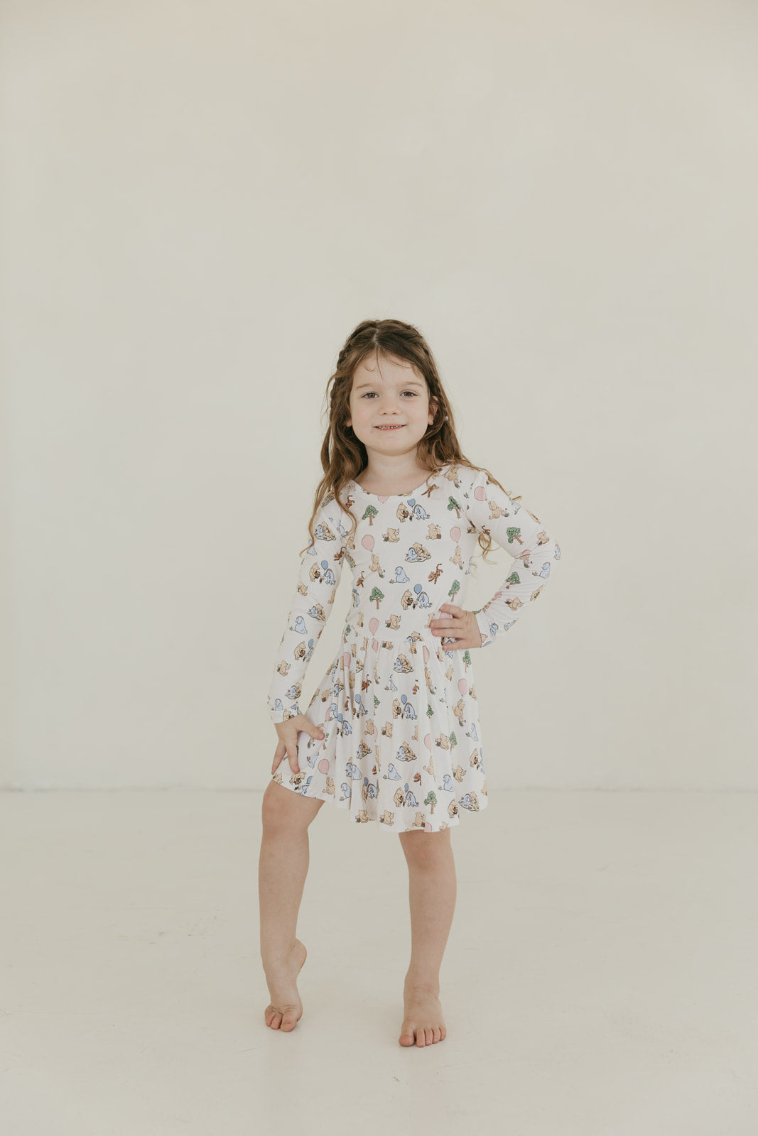 Classic Bear | Long Sleeve Twirl Dress