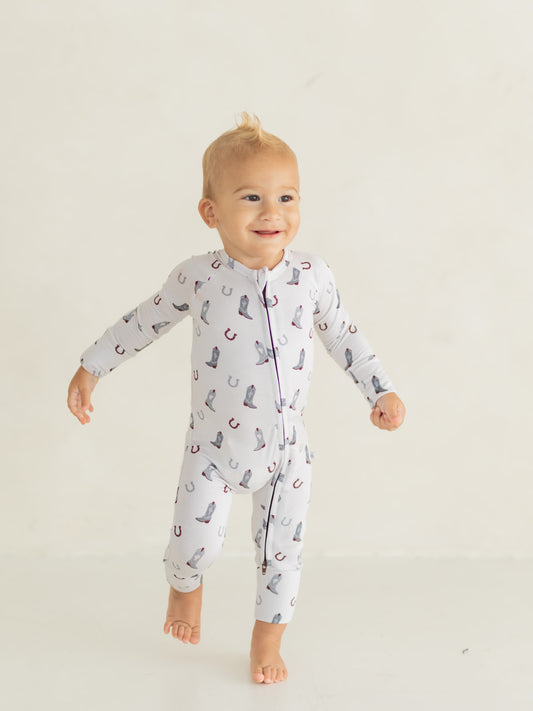 Cowboy | Bamboo Zipper Pajamas