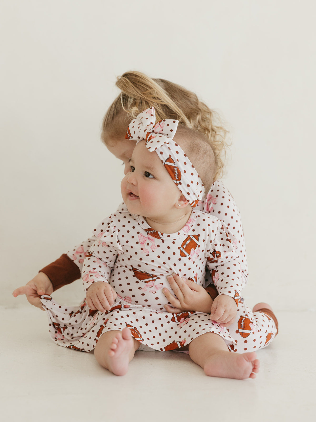 Footballs & Bows | Bodysuit Twirl Dress