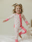 Berry Darling | Bamboo Ruffle Zipper Pajamas