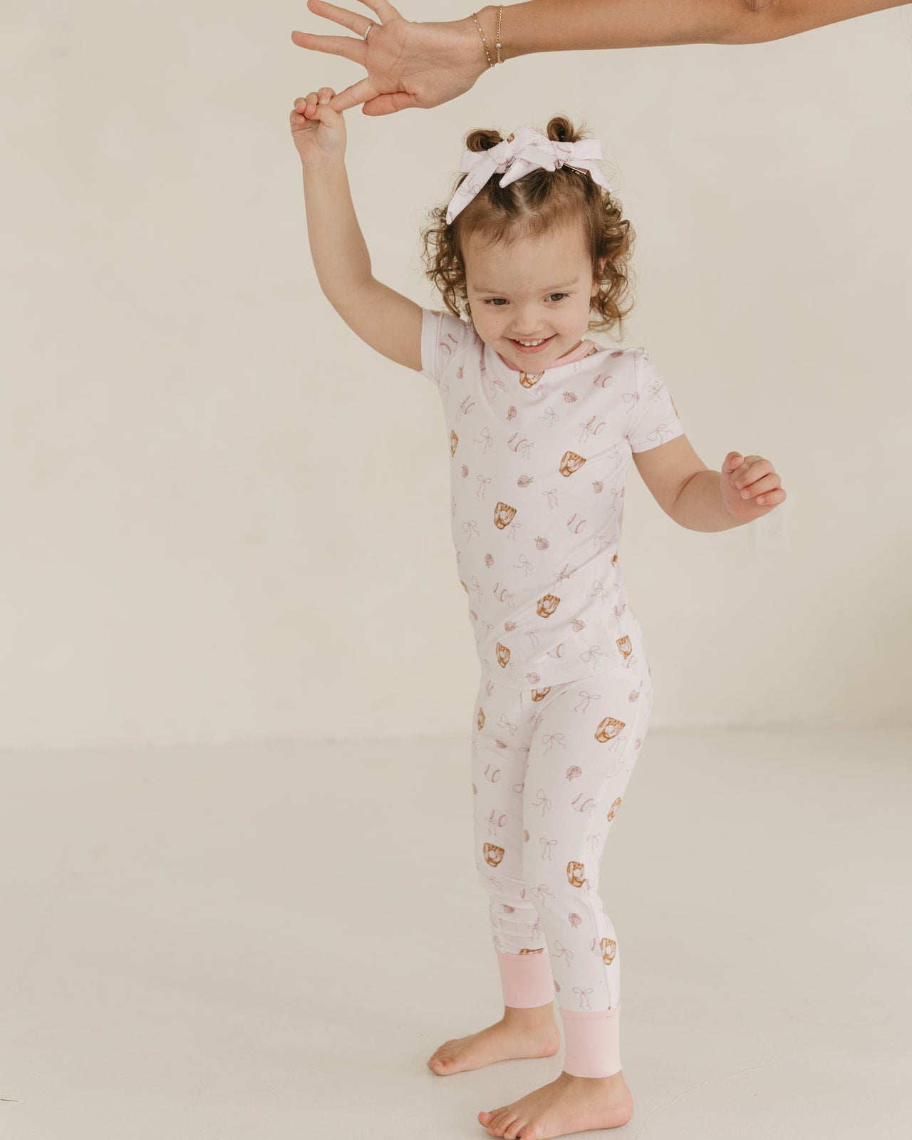 Pink Baseball | Bamboo Short Sleeve Pajamas