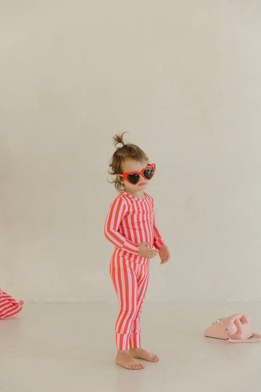 Pink Stripes | Bamboo Two Piece Pajamas