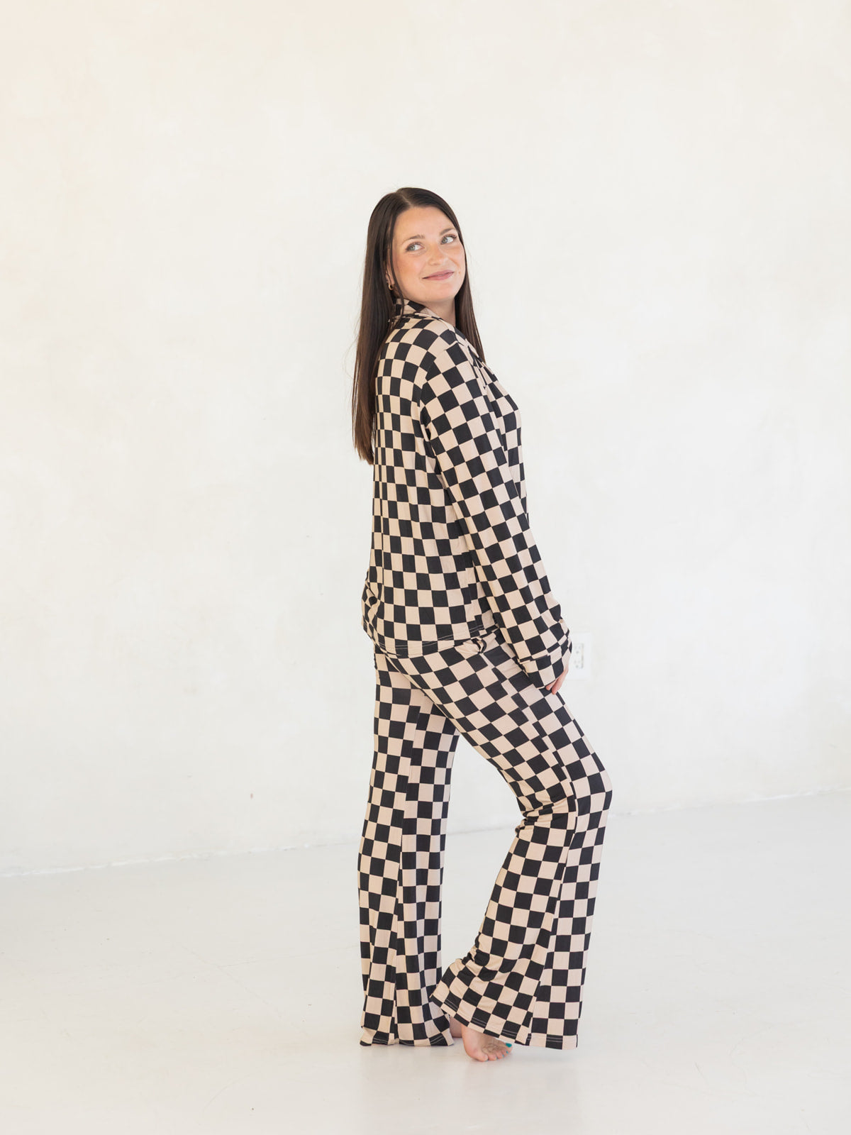 Checkerboard | Bamboo Women's Pajama Set