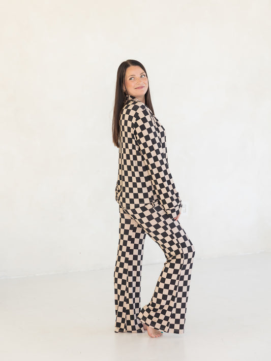 Checkerboard | Bamboo Women's Pajama Set