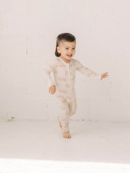 Construction (Ribbed) | Bamboo Zip Pajamas