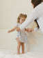 Blue Cottage Rose | Bodysuit Twirl Dress