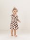 Football (Ribbed) | Bamboo Flutter Twirl Dress with Bodysuit