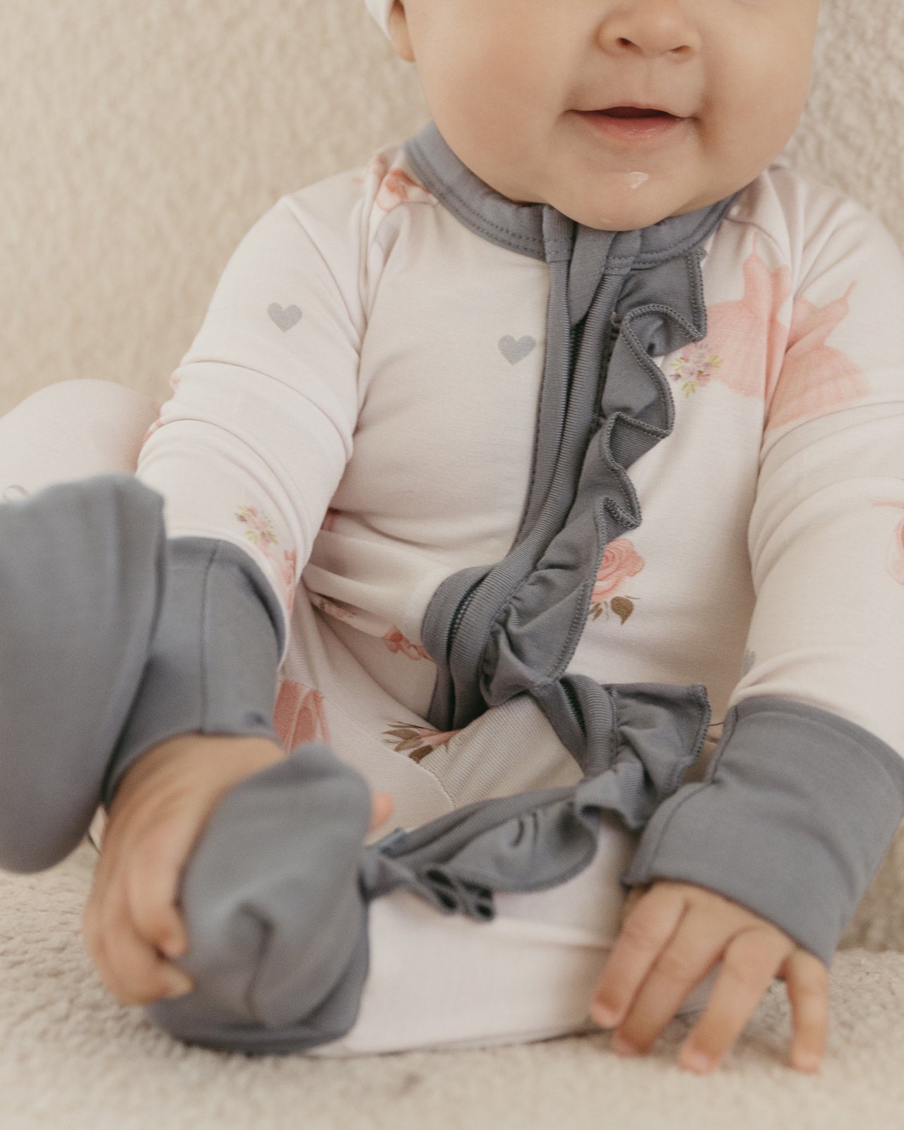 Ballet | Bamboo Ruffle Zipper Pajamas
