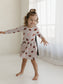 Footballs & Bows | Long Sleeve Twirl Dress