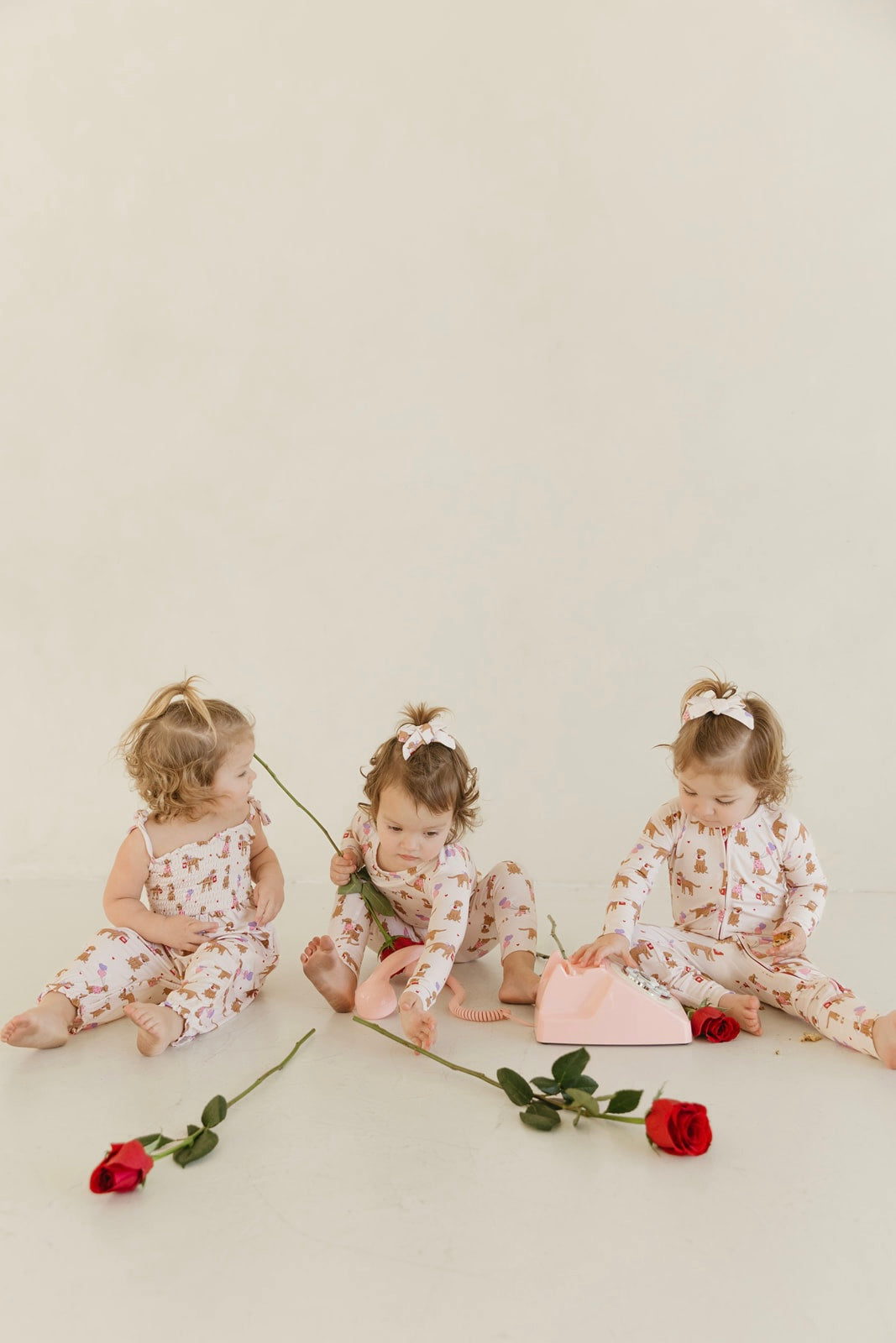 Puppy Love Letters | Bamboo Smocked Jumpsuit