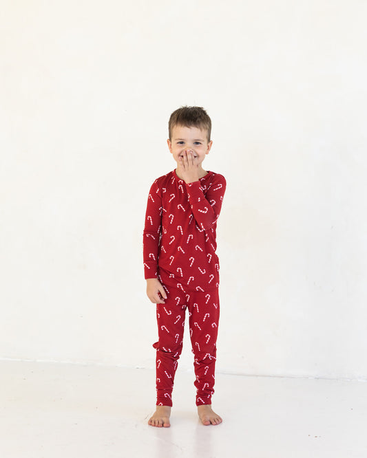 Candy Cane | Bamboo Two Piece Pajamas