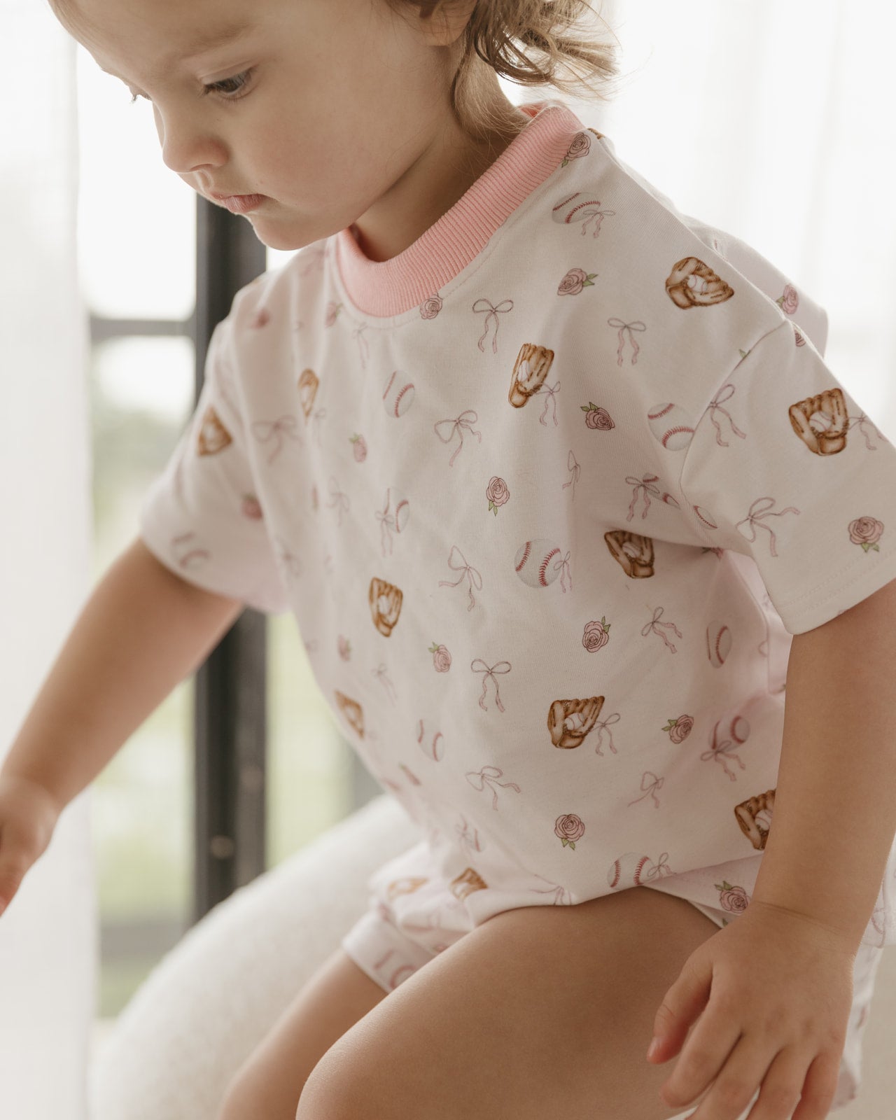 Pink Baseball | Terry Short Set