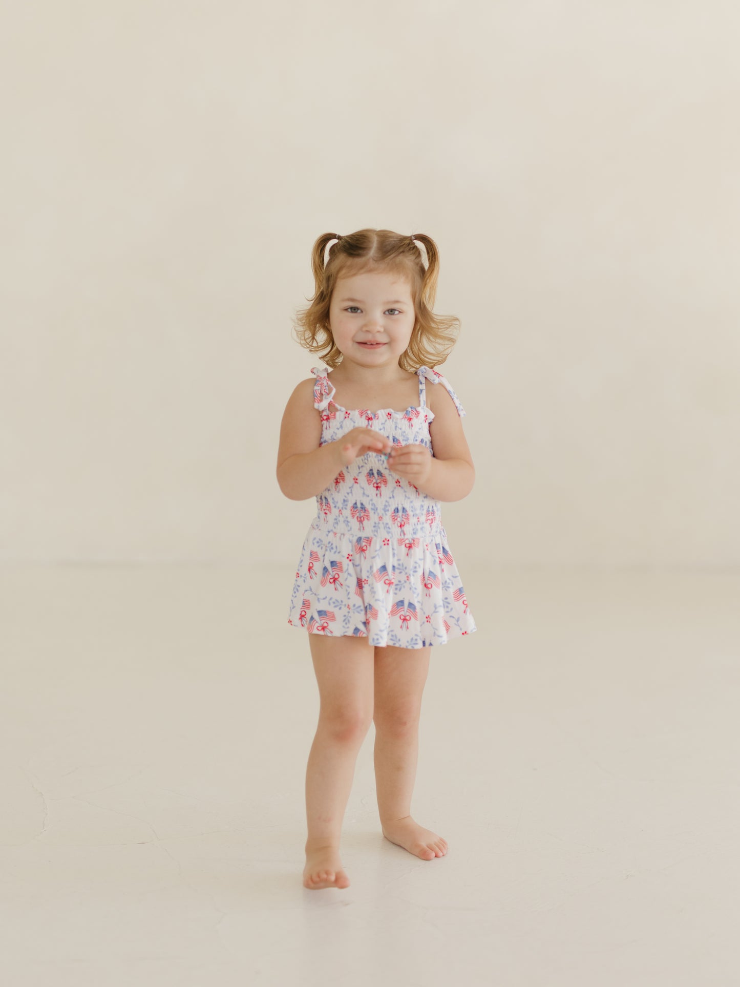 America's Sweetheart | Smocked Bodysuit Dress