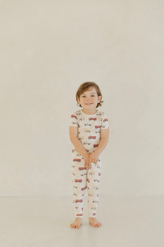 Truckin | Bamboo Short Sleeve Pajamas