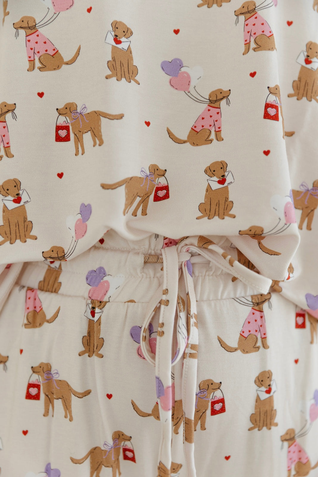 Puppy Love Letters | Bamboo Women's Pajama Set