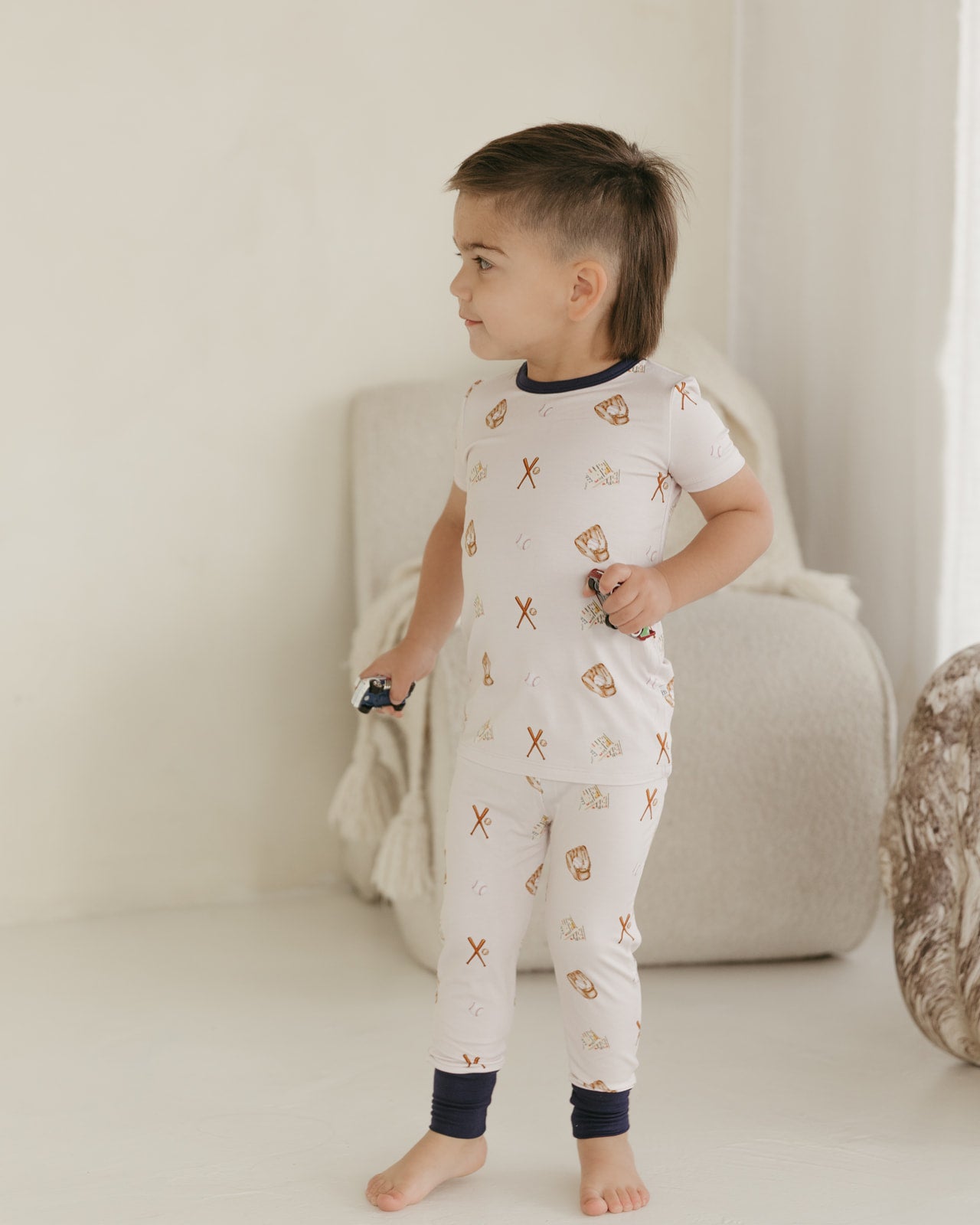 Baseball | Bamboo Short Sleeve Pajamas