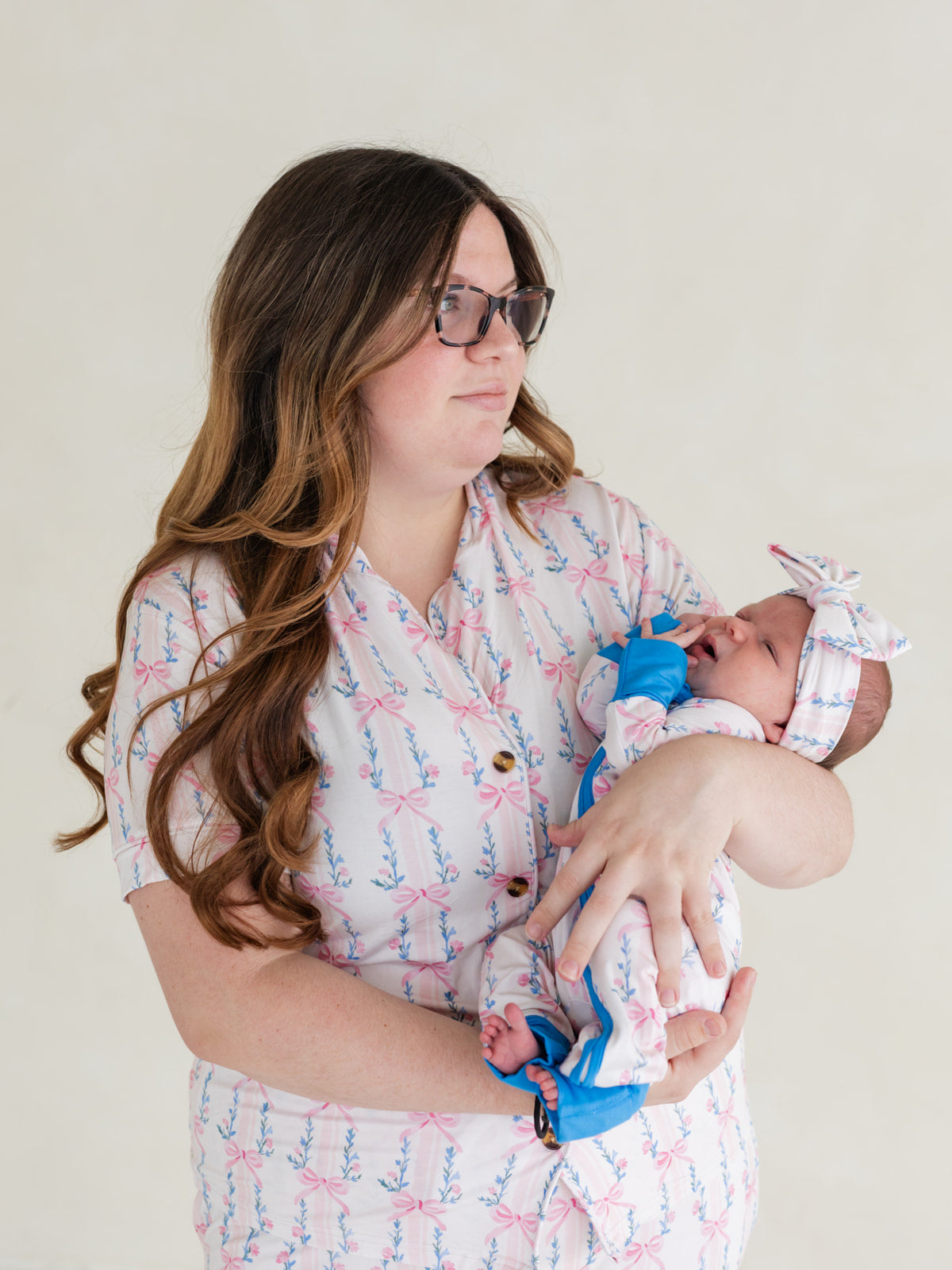 Layla Bow | Bamboo Zipper Pajamas