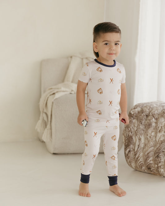 Baseball | Bamboo Short Sleeve Pajamas
