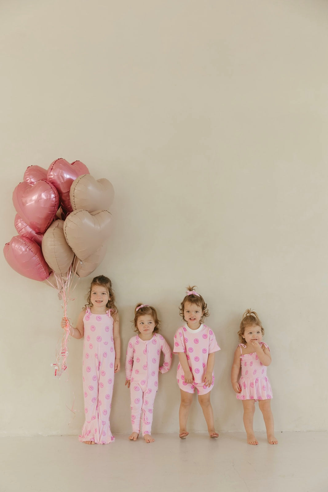 Pink Smiley | Bamboo Bell Romper