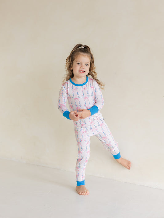 Layla Bow | Bamboo Two Piece Pajamas