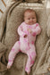Pink Smiley | Bamboo Zipper Pajamas