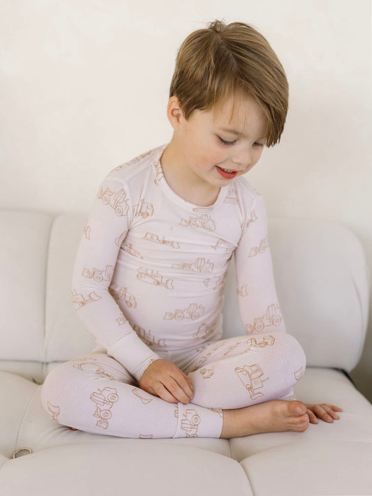 Construction (Ribbed) | Bamboo Two Piece Pajamas