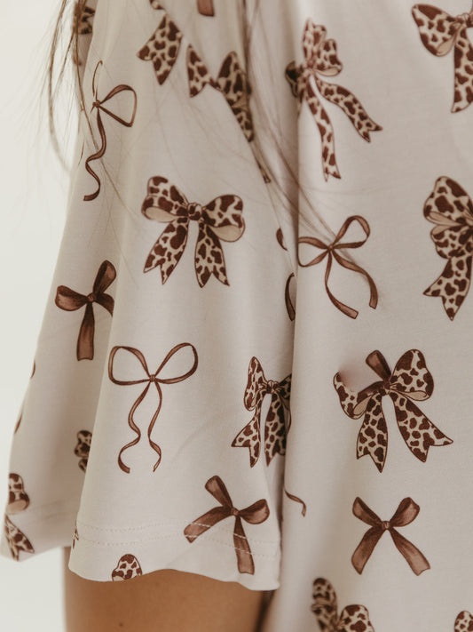 Cowquette | Women's Ruffle Pajama Set