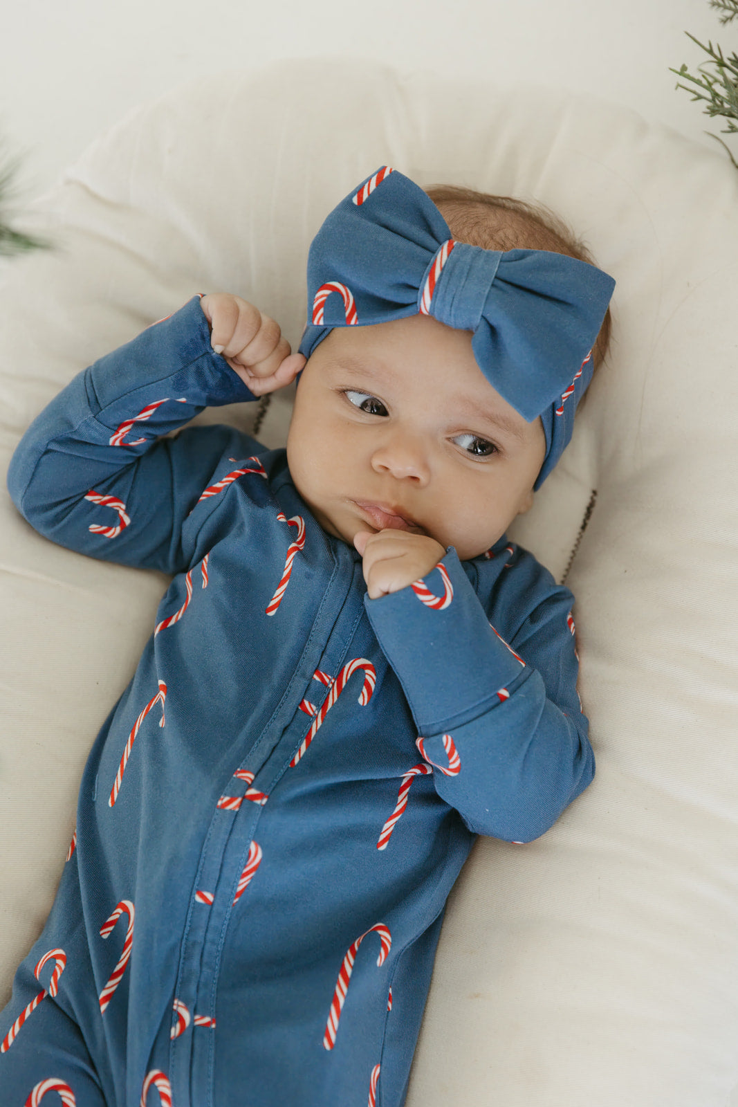 Candy Cane Lane | Bamboo Head Wrap Bow
