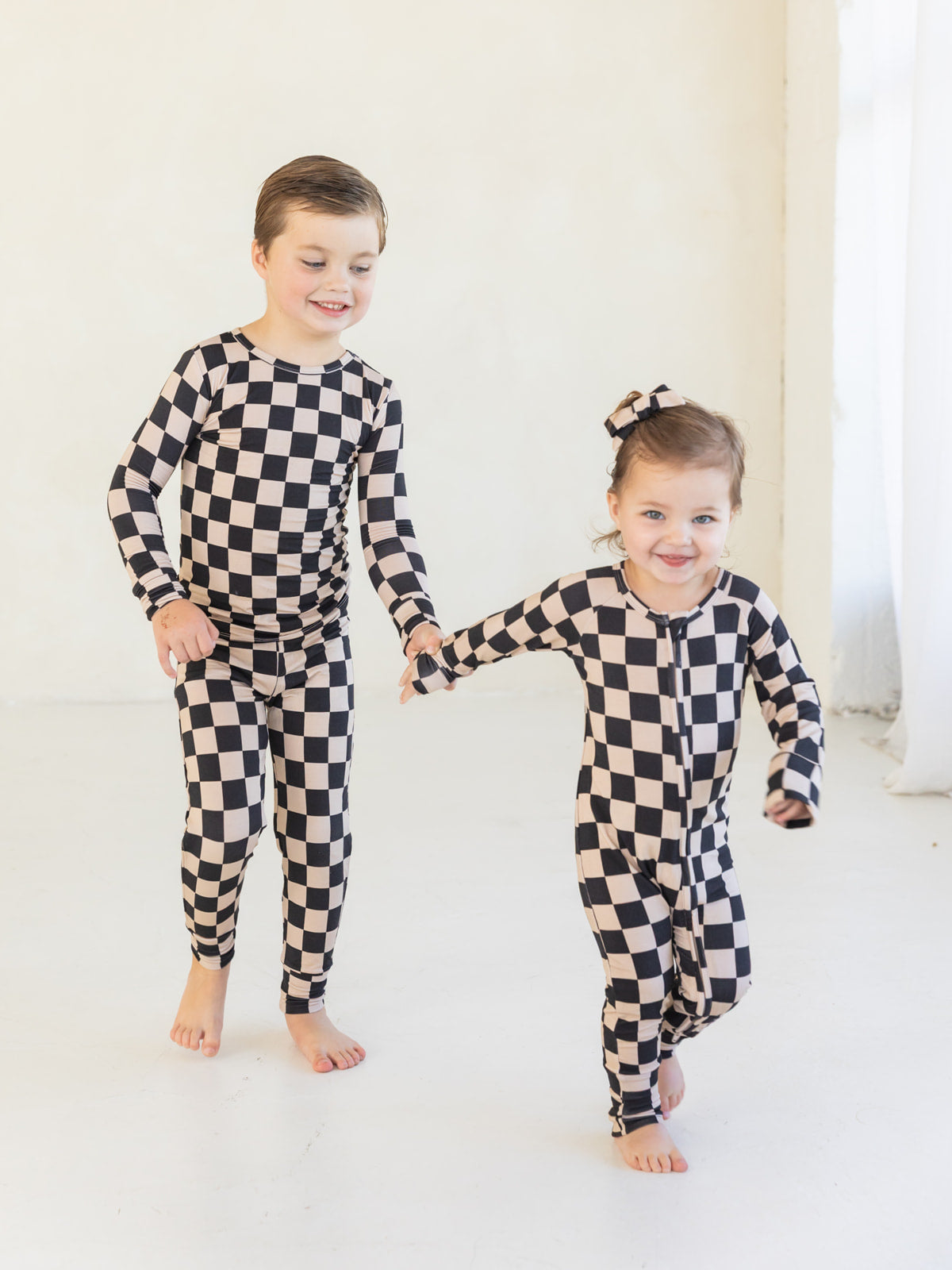 Checkerboard | Bamboo Two Piece Pajamas