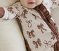 Cowquette | Bamboo Ruffle Zipper Pajamas