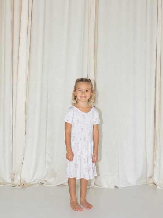 Pups & Bows | Bamboo Twirl Dress