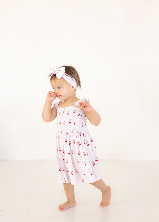 Cherry | Bamboo Smocked Dress