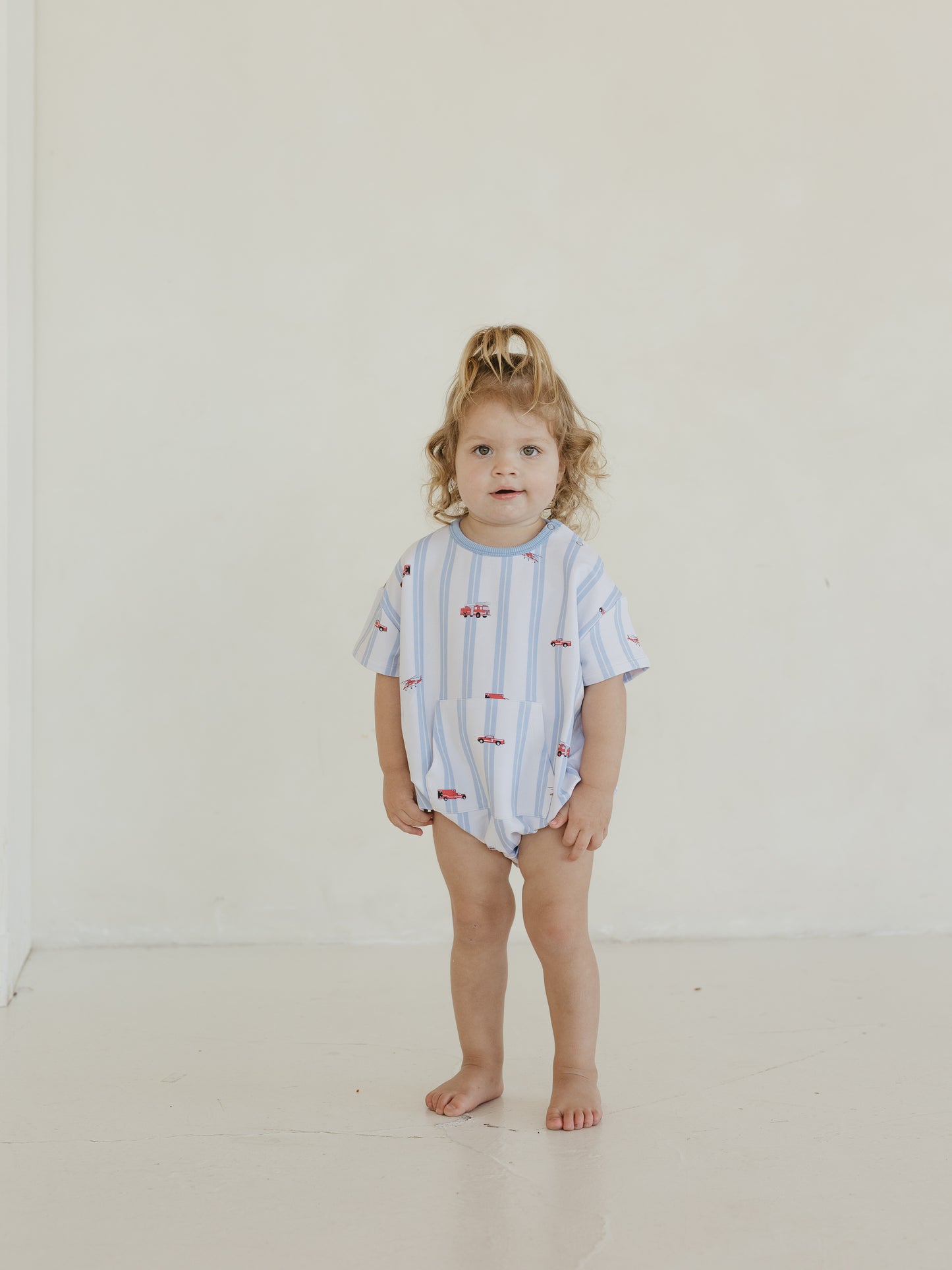 Fire Trucks | Terry Bubble Romper