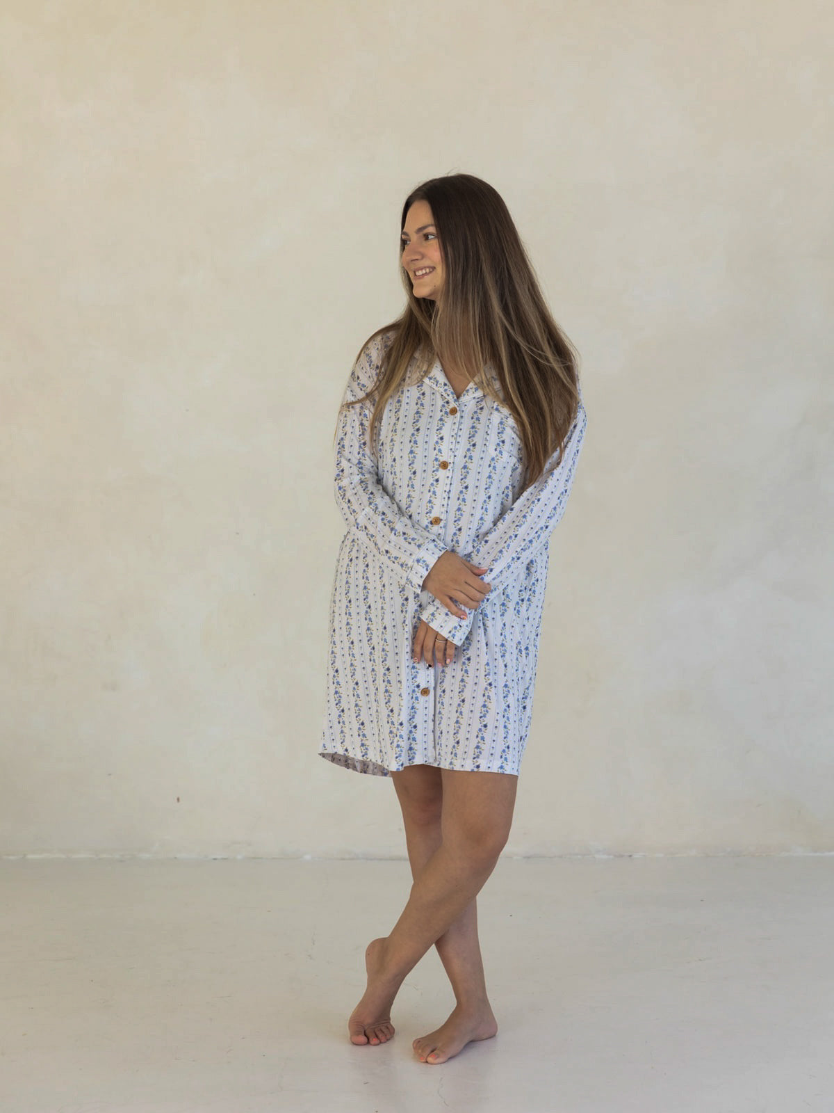 Winter Bloom | Women's Bamboo Nightgown